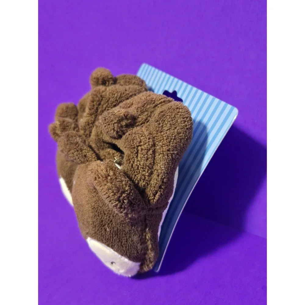 NEW Bebeta Baby Slippers Booties Infant 0-6 Months Brown Bear Cub Fleece SOFT‎